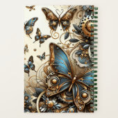 Carnet Papillons Steampunk Vintage  (Verso)
