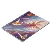 Carnet Papillons stylisés et fleurs (Côté gauche)