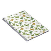 Carnet Papillons verts bronzés blancs (Côté Droit)