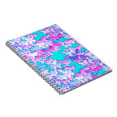 Carnet Papillons, violet et turquoise (Côté Droit)