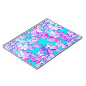 Carnet Papillons, violet et turquoise (Côté gauche)