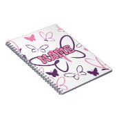 Carnet Papillons violets et roses (Côté Droit)