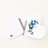 Carnet Papillons volants bleus Morpho (Intérieur)