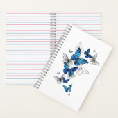 Carnet Papillons volants bleus Morpho (À l'intérieur)