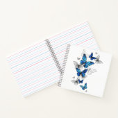 Carnet Papillons volants bleus Morpho (Intérieur)