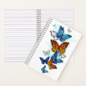 Carnet Papillons volants Morpho et Monarch (À l'intérieur)