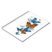 Carnet Papillons volants Morpho et Monarch (Côté gauche)