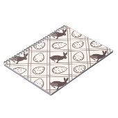 Carnet Pâques carreaux marron (Côté gauche)