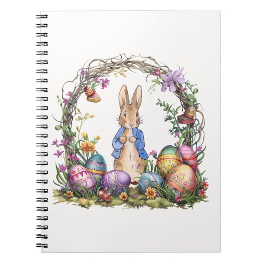 Carnet Pâques de lapin classique (Devant)