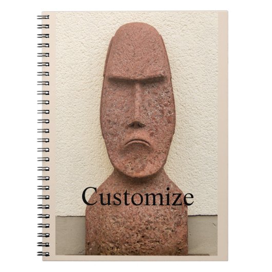 Carnet Pâques Île Moai Head Thunder Cove (Devant)