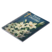 Carnet Pâques Lys Fleurs, Vintage Religieux Pâques (Côté gauche)