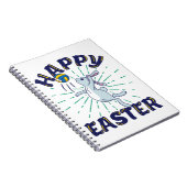 Carnet Pâques Volleyball Bunny Jump Sert (Côté Droit)