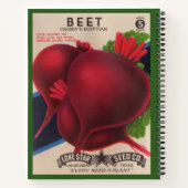 Carnet Paquet de semences des années 1950 Beets (Dos)