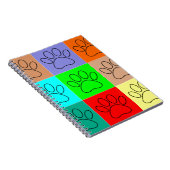 Carnet Paquets De Chiots Mignons En Carré (Côté Droit)