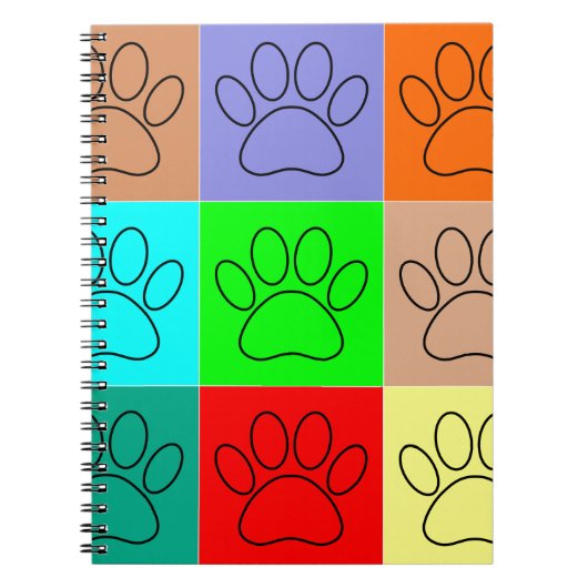 Carnet Paquets De Chiots Mignons En Carré (Devant)