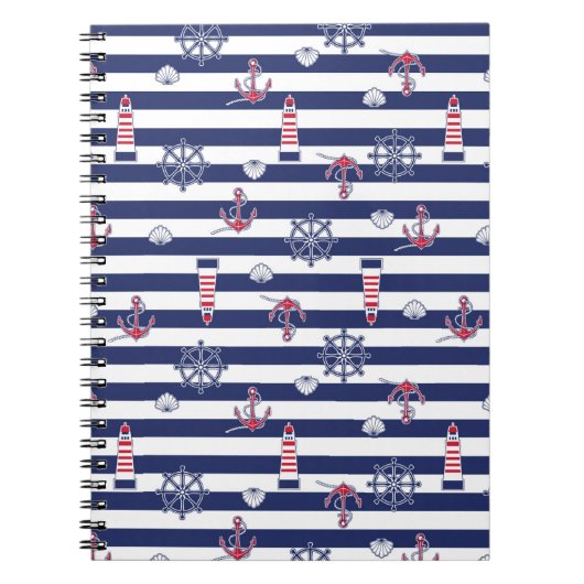 Carnet Par le motif de mer (Devant)