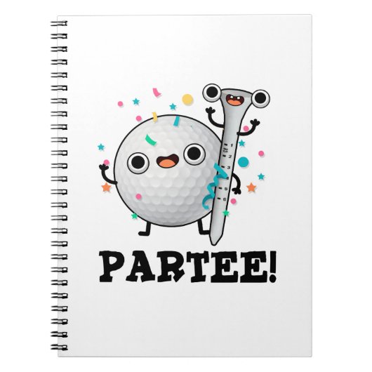 Carnet Par-Tee Golf Pun Drôle  (Devant)