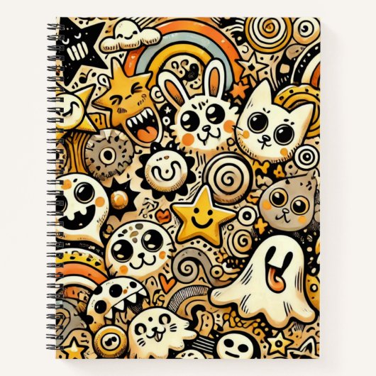 Carnet Parade de gribouillis fantaisistes (Devant)