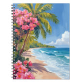 Carnet Paradis de Plage Tropicale | Peinture Océanique (Devant)
