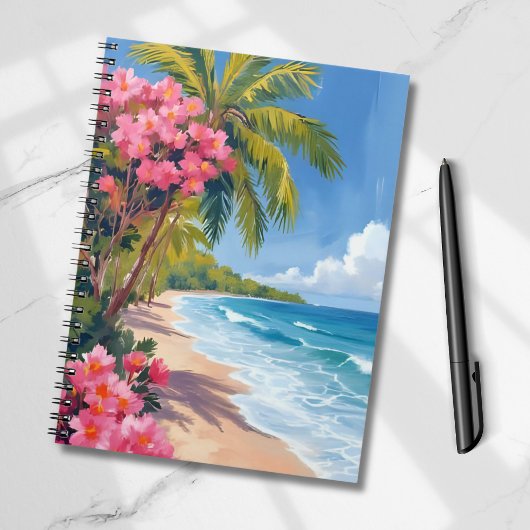 Carnet Paradis de Plage Tropicale | Peinture Océanique