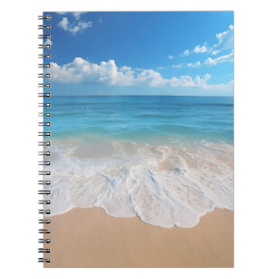 Carnet Paradis plage vagues scène océan île de sable
