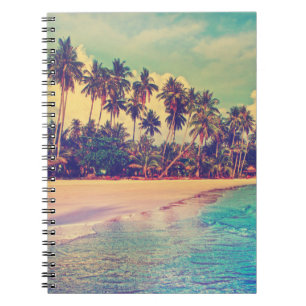 Carnet Paradis tropical : mer, hôtel, plage.