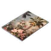 Carnet Paradis tropical vintage avec palmiers (Côté gauche)