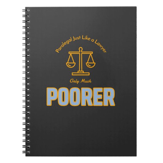 Carnet Paralegal Comme un avocat seulement beaucoup plus  (Devant)