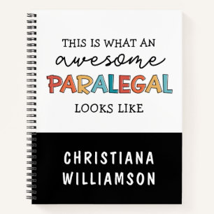 Carnet Paralegal sur mesure Awesome Assistant juridique a