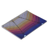 Carnet Parapluie bleu et multicolore (Côté gauche)