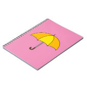 Carnet Parapluie jaune (Côté gauche)