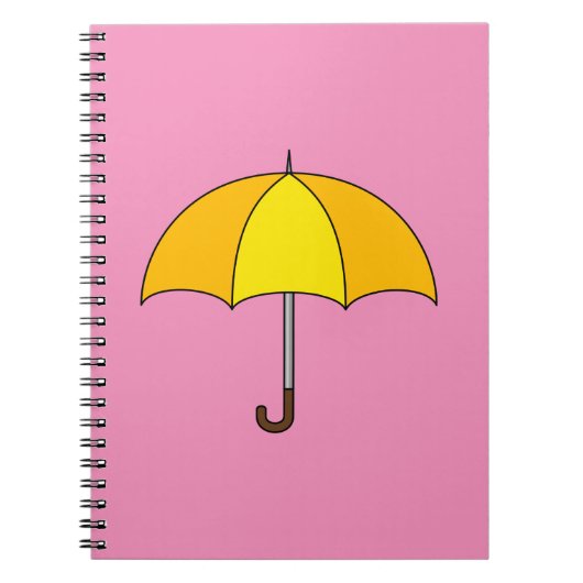 Carnet Parapluie jaune (Devant)