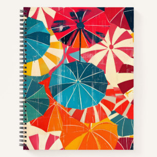 Carnet Parapluie Rétro Jour de Pluie Pop Art