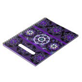 Carnet Parapluie violet & coeurs .7 (Côté gauche)