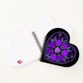 Carnet Parapluie violet & coeurs .7 (Intérieur)