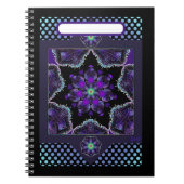 Carnet Parapluie violet & coeurs .7 (Devant)