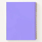 Carnet Parapluies Colorés Violet Classe Étudiant (Dos)