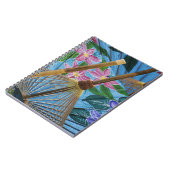 Carnet Parapluies décoratifs peints à la main dans le vil (Côté gauche)