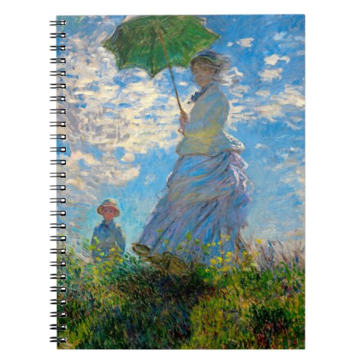 Carnet Parasol Monet Femme Impressionnisme (Devant)