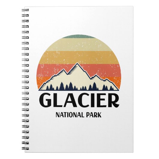 Carnet Parc national de Glacier vintage (Devant)