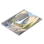 Carnet Parc national de Yosemite | Aquarelle (Côté gauche)