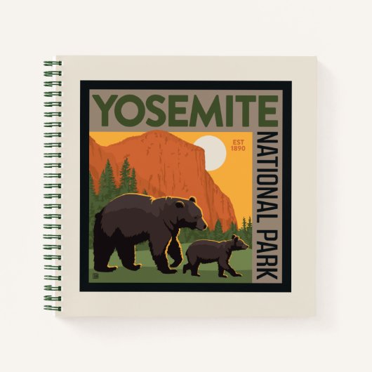 Carnet Parc national de Yosemite | Famille d'ours (Devant)
