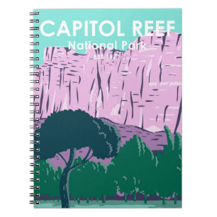 Carnet  Parc national du Capitol Reef Utah Vintage