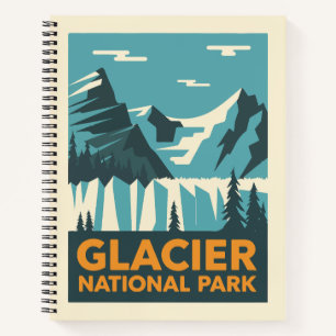 Carnet Parc national du Glacier vintage