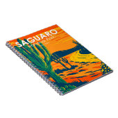Carnet Parc national du Saguaro Arizona Vintage (Côté Droit)