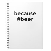 Carnet Parce que la bière (Devant)