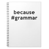 Carnet Parce que la grammaire (Devant)