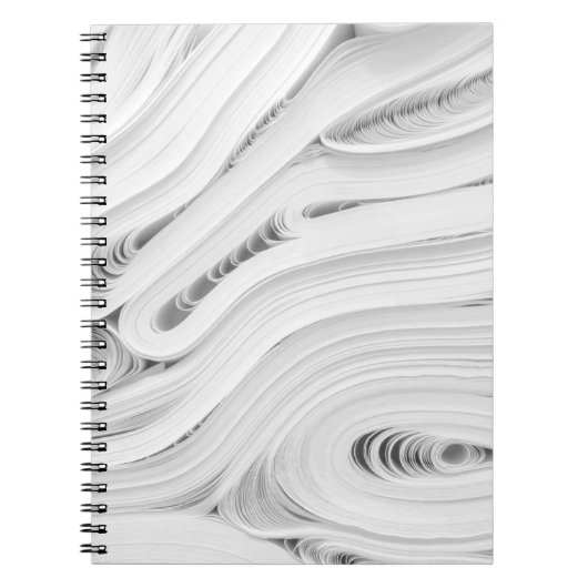 Carnet Parcelle de tissu blanc (Devant)