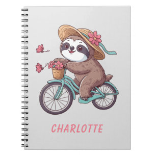 Carnet Parcours D'Aventure À Vélo Nom Personnalisé