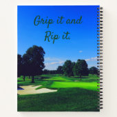 Carnet Parcours de golf Grip it et Rip it (Dos)